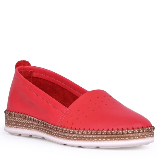 Ghattix Herna Hakiki Deri Babet Kadın Ayakkabı