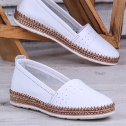 Ghattix Herna Hakiki Deri Babet Kadın Ayakkabı