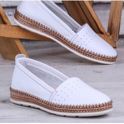 Ghattix Herna Hakiki Deri Babet Kadın Ayakkabı