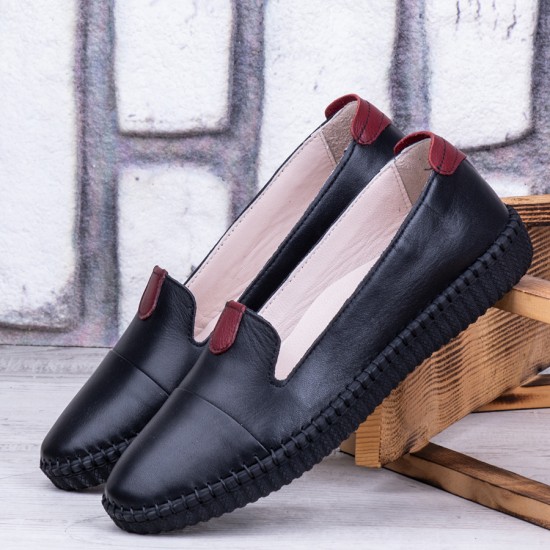 Ghattix Feraz Hakiki Deri Babet Kadın Ayakkabı