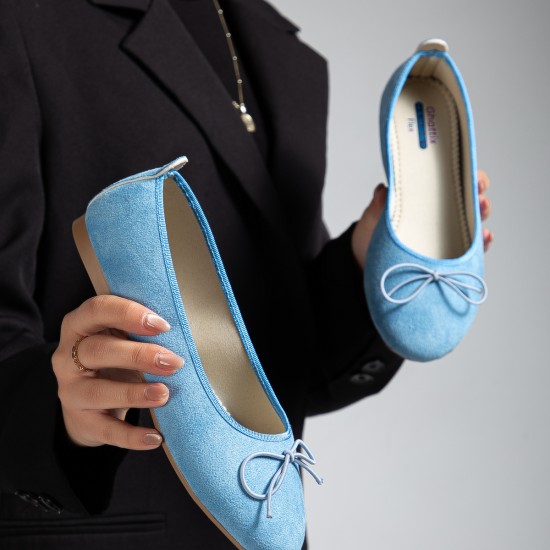 Ghattix Kadın Babet Süet Kadife Rahat Günlük Ayakkabı