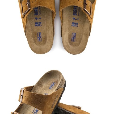 Birkenstock Arızona Bs Tabanı ve Kemeri Hakiki Deri Terlik