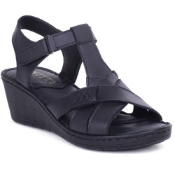 Ghattix 12 Hakiki Deri Yumuşak Kadın Sandalet