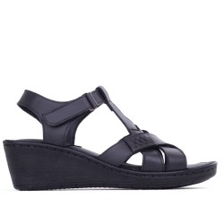 Ghattix 12 Hakiki Deri Yumuşak Kadın Sandalet