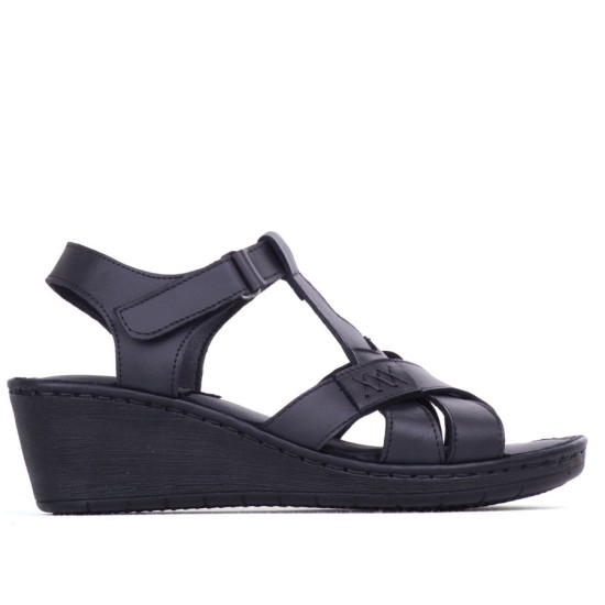 Ghattix 12 Hakiki Deri Yumuşak Kadın Sandalet