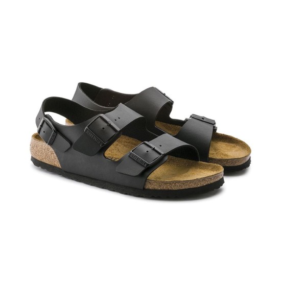 Birkenstock Milano Bf Hakiki Deri İki Tokalı Terlik Sandalet