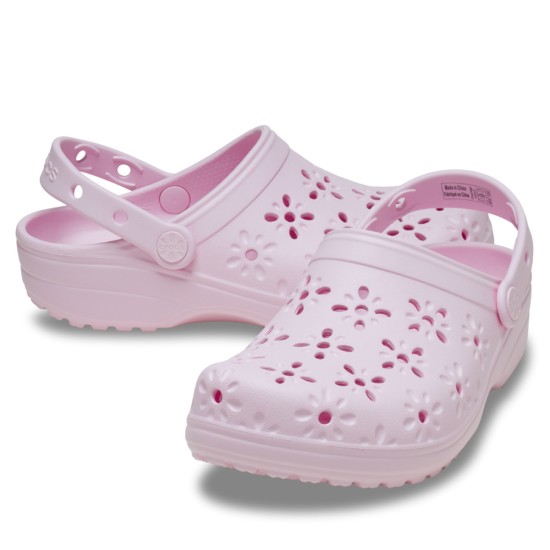 Crocs Classic Floral Cut Out Clog Kadın Terlik