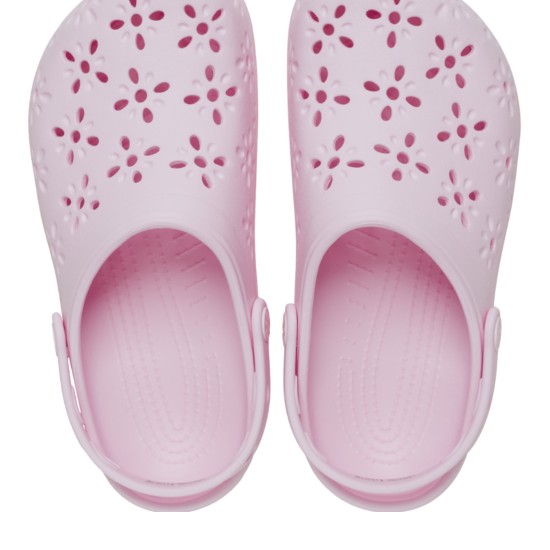 Crocs Classic Floral Cut Out Clog Kadın Terlik