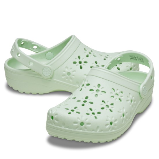 Crocs Classic Floral Cut Out Clog Kadın Terlik