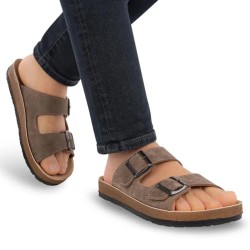 Ghattix Erkek Çift Tokalı Terlik