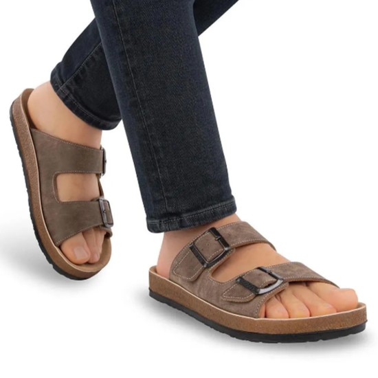 Ghattix Erkek Çift Tokalı Terlik